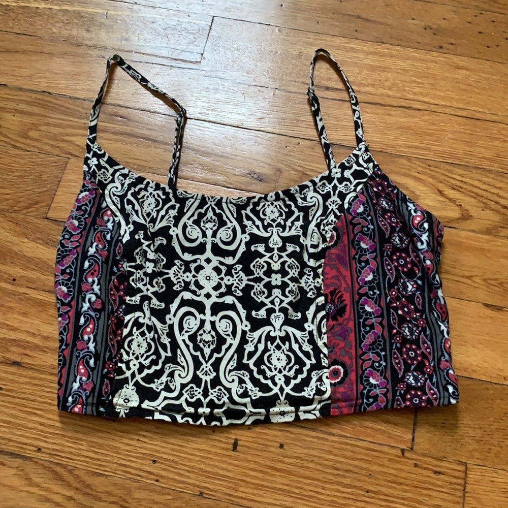 Floral Tank Crop Top